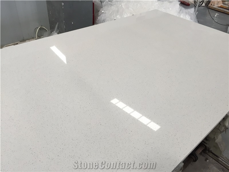Big Grains White Quartz Similiar as Caesarstone