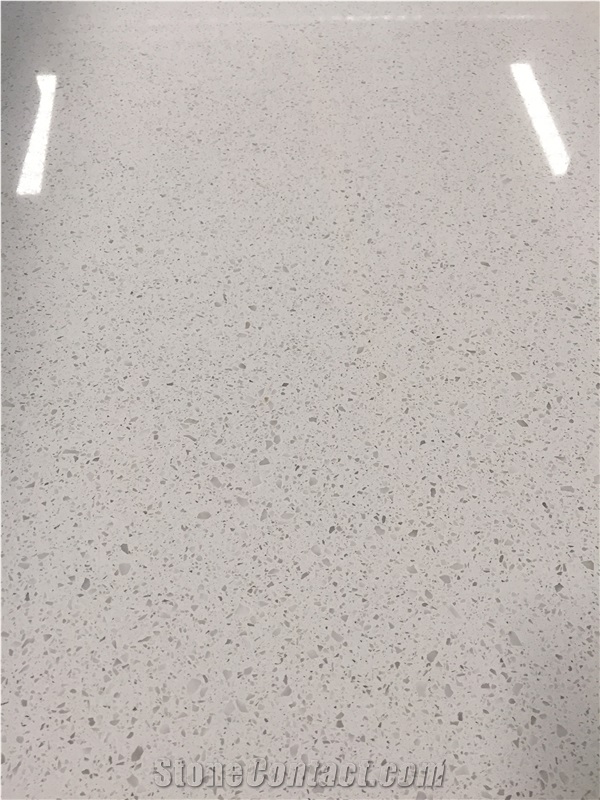 Big Grains White Quartz Similiar as Caesarstone