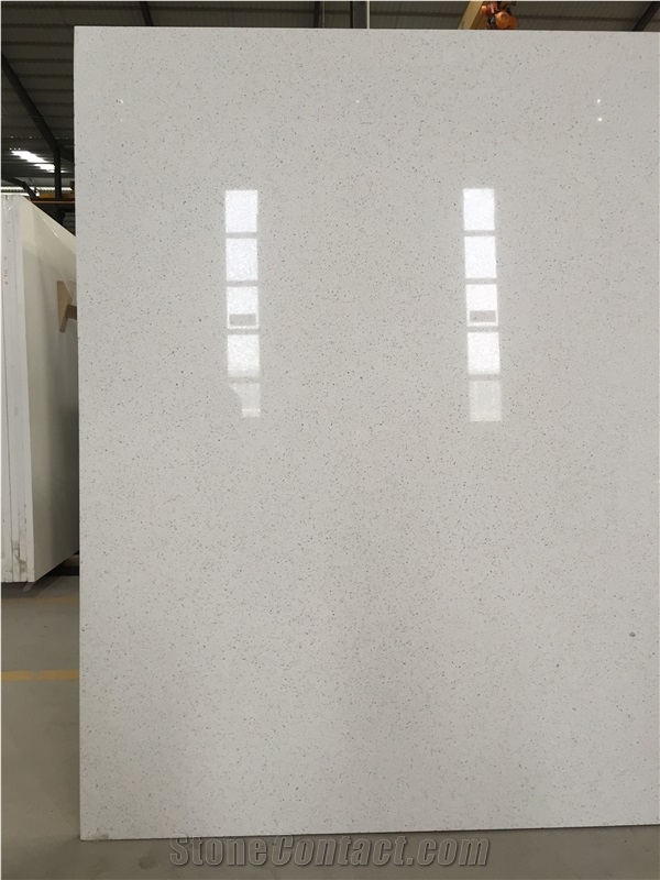 Big Grains White Quartz Similiar as Caesarstone