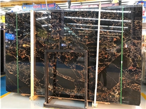 Big Slab Athens Portoro Black Marble Stone