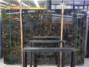 Big Slab Athens Portoro Black Marble Stone