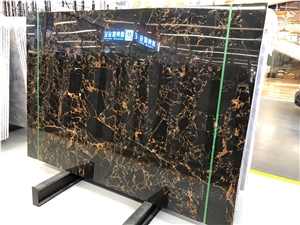 Big Slab Athens Portoro Black Marble Stone
