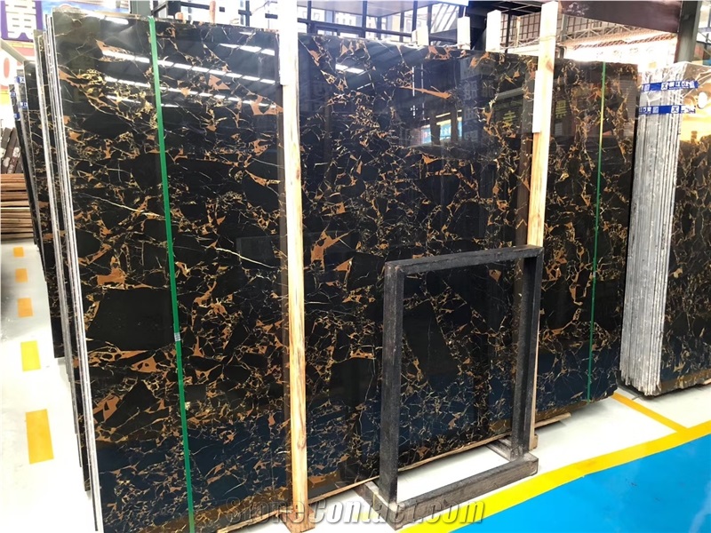 Big Slab Athens Portoro Black Marble Stone