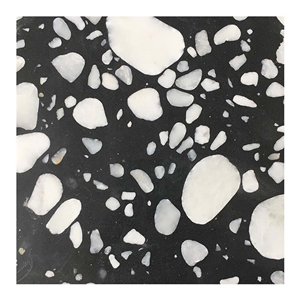 Black Terrazzo Bathroom Double Sink Vanity Tops