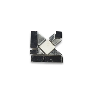 Classic White Jade 2x2 Roman Mosaic Border Designs