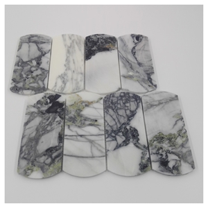 Cold Emerald Jade Ice Green Marble Stone Mosaic