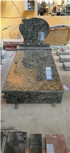 European Style Olive Green Cemtery Gravestone