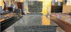 European Style Olive Green Cemtery Gravestone