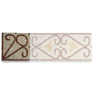 Everlasting Rojo 7.1x7.1mosaic Tile Border Kitchen