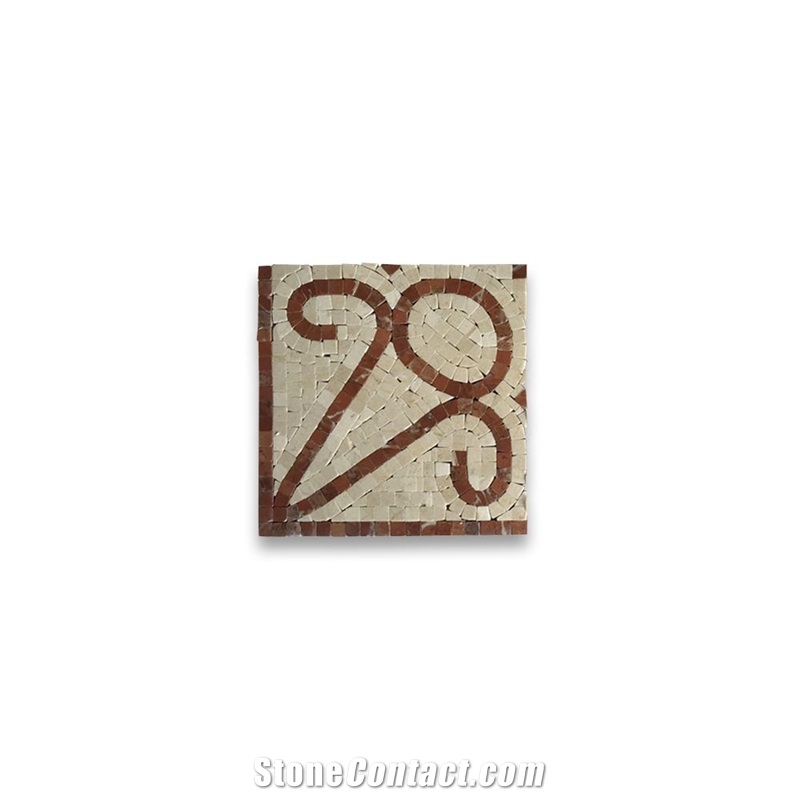 Everlasting Rojo 7.1x7.1mosaic Tile Border Kitchen