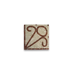 Everlasting Rojo 7.1x7.1mosaic Tile Border Kitchen