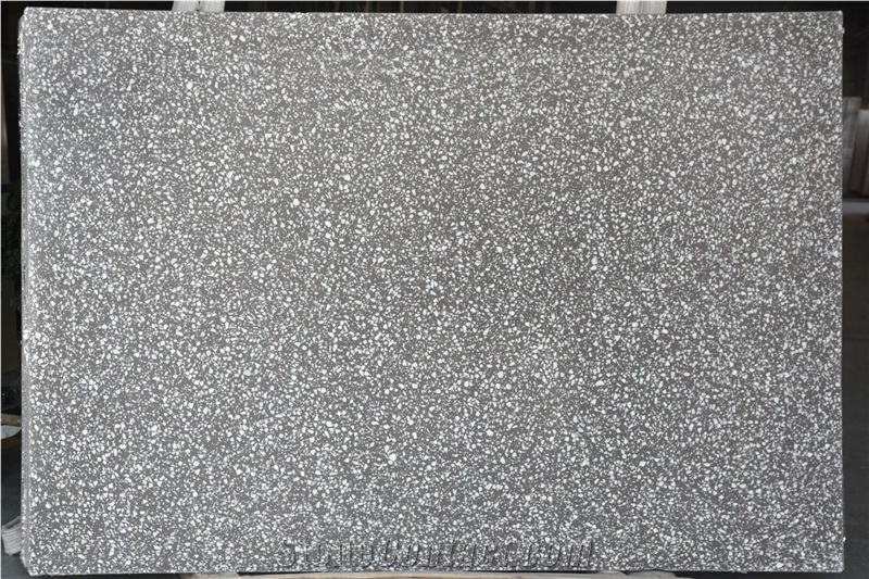 Grey Cement Terrazzo Wall Floor Tile Coffee Table