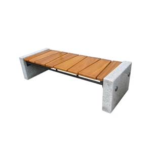 Grey Granite Stone Memorial Bench for Outdoor