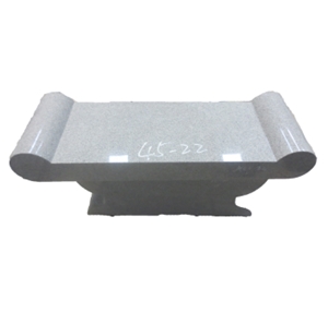 Grey Granite Stone Memorial Bench for Outdoor
