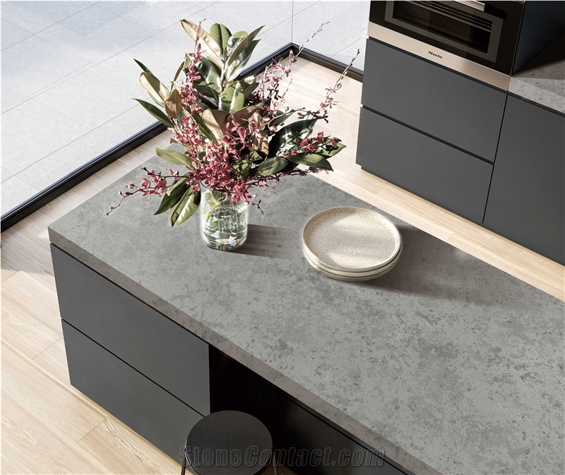 Grey Technistone Quartz Slabs for Vanity Top