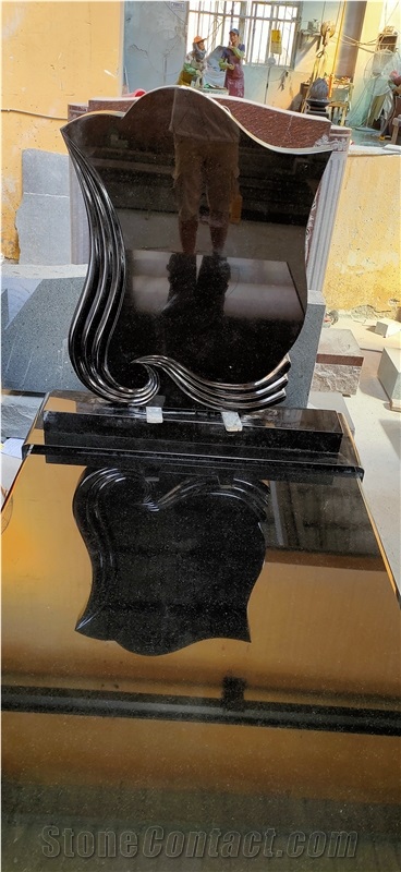 Hungary Type Absolute Black Tombstone
