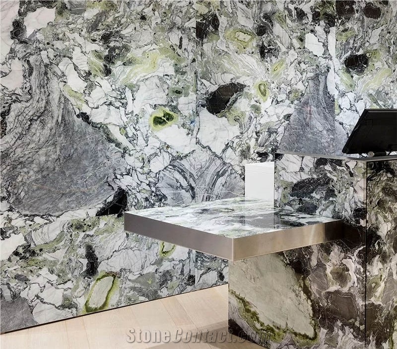 Ice Jade Green Marble Front Entrances Wall Decor