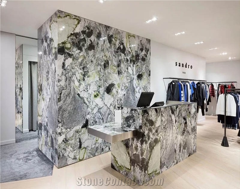 Ice Jade Green Marble Front Entrances Wall Decor