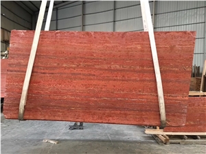 Iran Red Travertine Slab Iran Red Travertine Slab