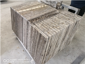 Iran Silver Grey Travertine Tile & Slabs