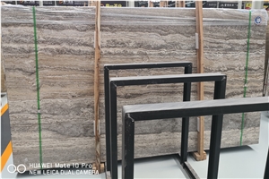 Iran Silver Grey Travertine Tile & Slabs