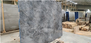 Italy Dark Starry Sky Grey Marble Slabs for Floor