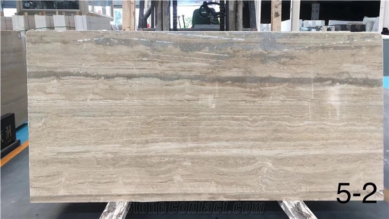 Italy Travertine Romano Silver Fosse Slab