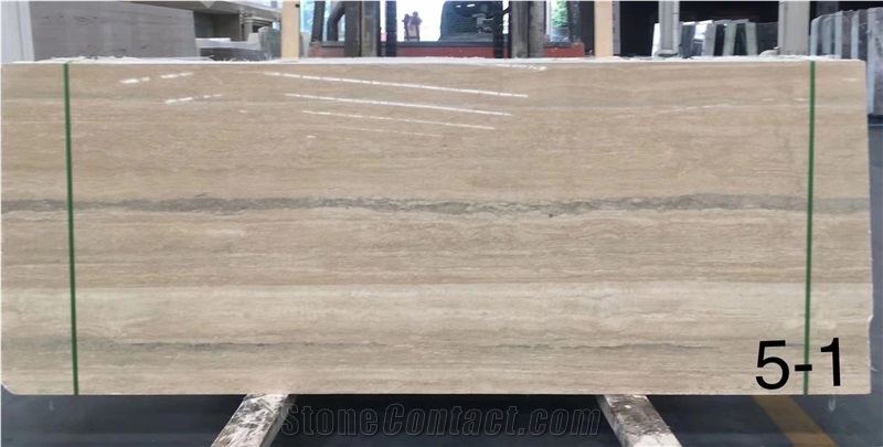 Italy Travertine Romano Silver Fosse Slab