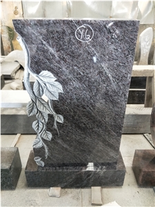 Orion Blue Granite Engraved Single Monuments