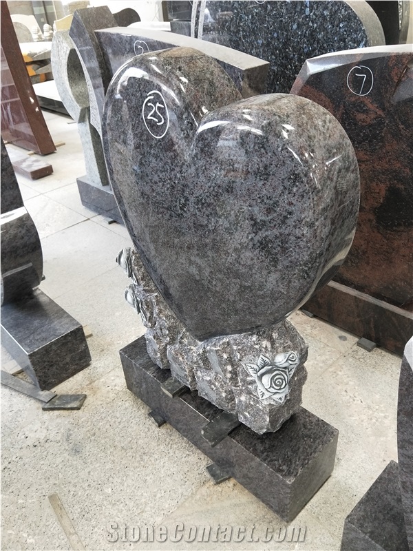 Orion Blue Granite Engraved Single Monuments