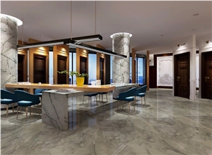 Orlando Gray Marble Slab for Hotel Projects