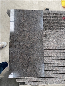 Polished Cafe Boreal Granite Wall Installation