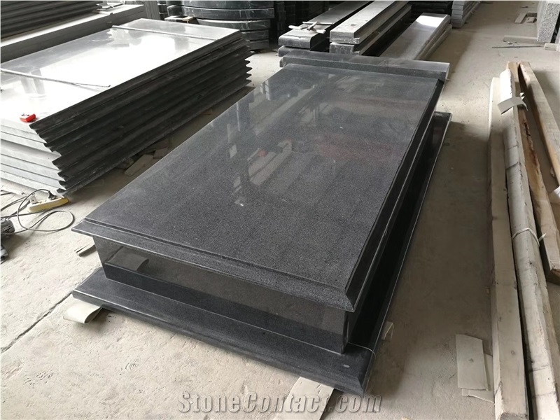 Polished Grey Granite for Cross Shape Monument