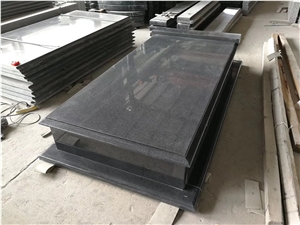 Polished Grey Granite for Cross Shape Monument