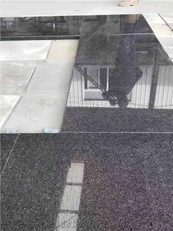 Polished Royal Brown Granite Wall Application