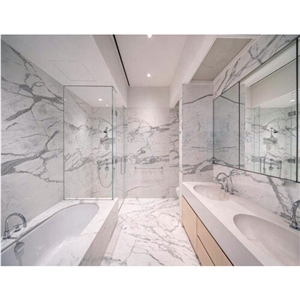 Polished Sichuan White Marble French Pattern