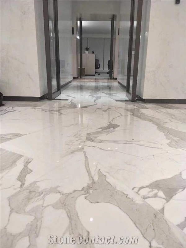 Polished Sichuan White Marble French Pattern