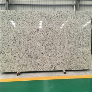 Polished White Rose Granite Slabs Opus Pattern