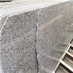 Polished White Rose Granite Slabs Opus Pattern