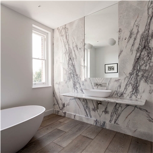 Purple Venis Milas Lilac Marble Bathroom Walling