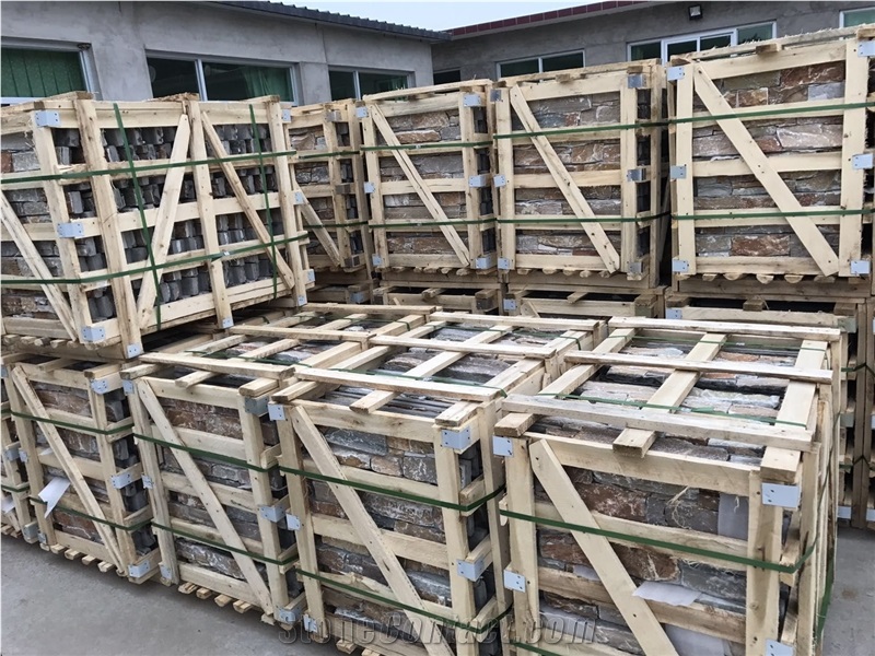 Quartzite Stone Veneer Panels for Wall Cladding