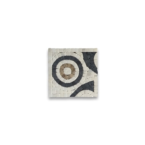 Ripple White 5.1x5.1 Diy Mosaic Mirror Border