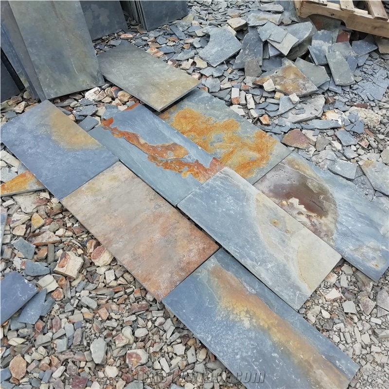 Rustic Slate Tiles Exposed Stone Texture
