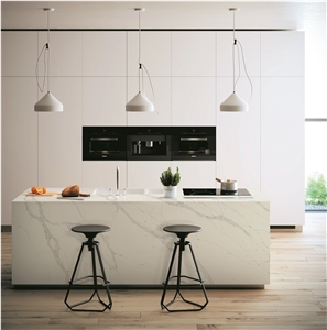 Statuario White Quartz Slabs 3cm Worktops