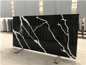 Stunning Calacatta Black Quartz Slabs for Wall