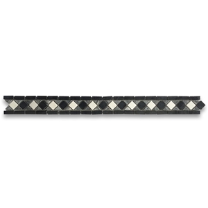 White Jade 2X10.6 Mosaic Tile Border