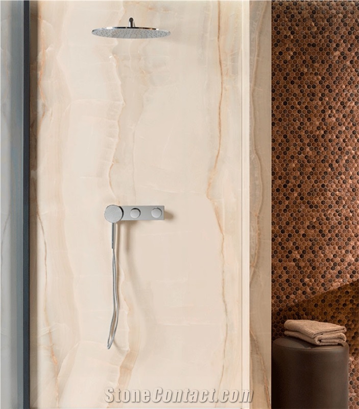 White Jade Marble for Shower Room Background Wall