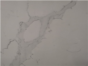 White Quartz Engineered Stone Slabs for Countertop
