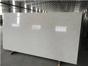 With Quartz Slabs with Carrara Veins