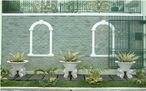 Sukabumi Green Stone Natural Hijau Bruta Split Wall Tiles